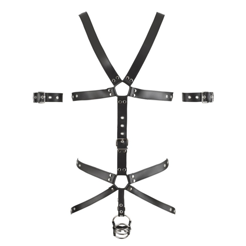 Skórzana uprząż Men's Leather Harness 3R L/XL - 3