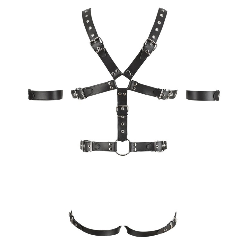 Skórzana uprząż Men's Leather Harness 3R L/XL - 5