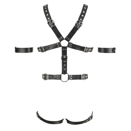 Skórzana uprząż Men's Leather Harness 3R L/XL - 5