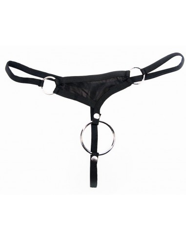 Stringi męskie z pierścieniem na penisa Men´s String S - Stringi, slipy - 4