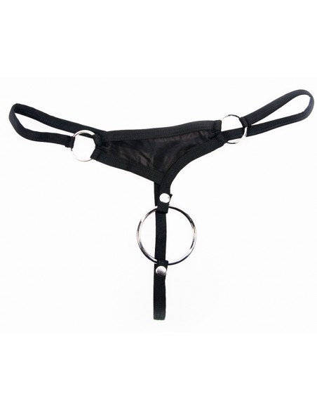 Stringi męskie z pierścieniem na penisa Men´s String S - Stringi, slipy - 4
