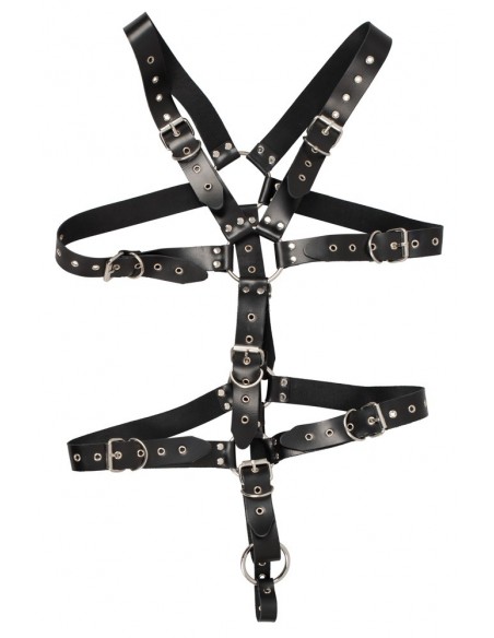 Skórzana uprząż erotyczna Leather Harness For Him - Komplety, kostiumy - 3
