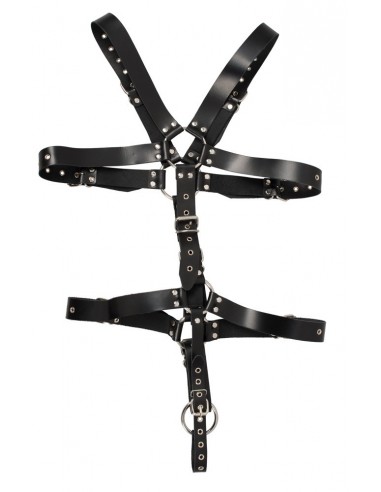 Skórzana uprząż erotyczna Leather Harness For Him - Komplety, kostiumy - 4