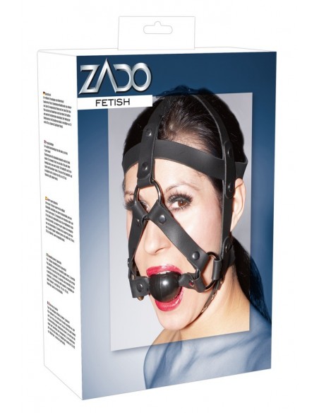 Knebel BDSM Leather Head Harness / Gag - Kneble do ust - 1