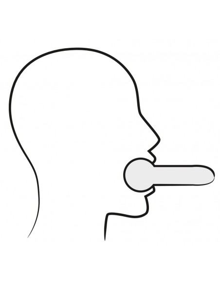 Knebel BDSM Leather Head Mask And Gag - Kneble do ust - 3