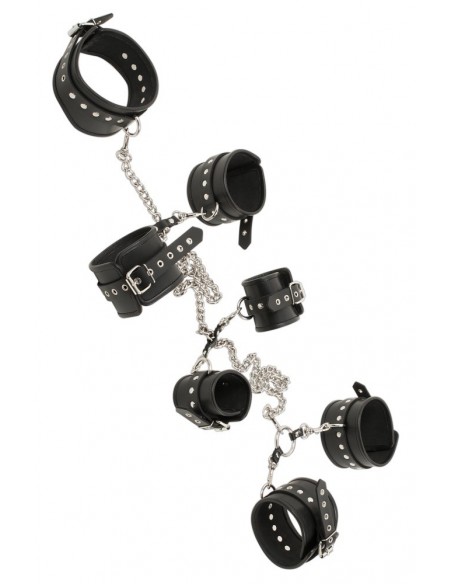 Kajdanki Leather Bondage Set Complete - Kajdanki erotyczne - 3