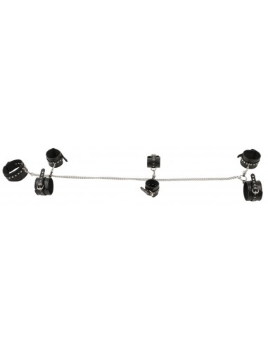 Kajdanki Leather Bondage Set Complete - Kajdanki erotyczne - 4