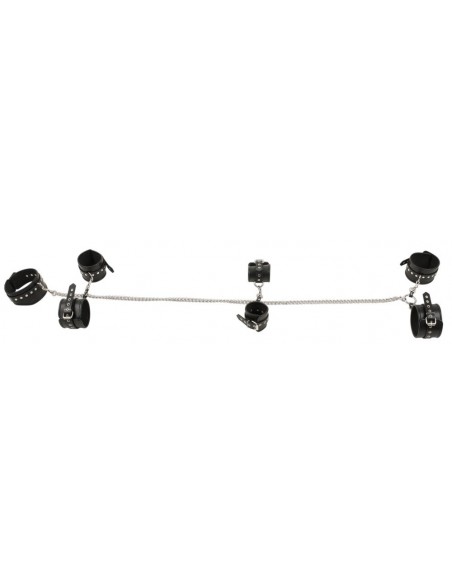 Kajdanki Leather Bondage Set Complete - Kajdanki erotyczne - 4