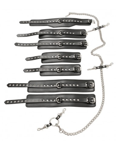 Kajdanki Leather Bondage Set Complete - Kajdanki erotyczne - 5