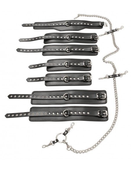 Kajdanki Leather Bondage Set Complete - Kajdanki erotyczne - 5