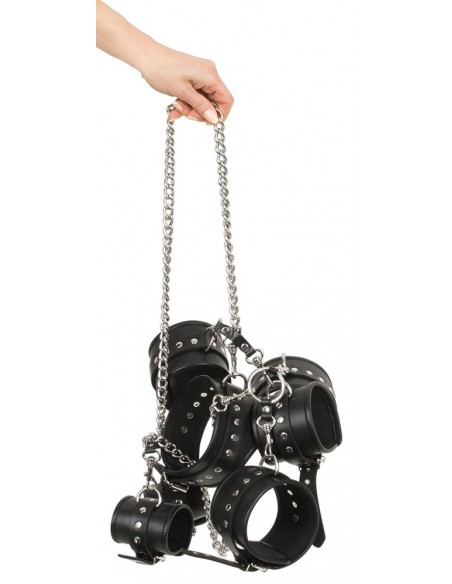 Kajdanki Leather Bondage Set Complete - Kajdanki erotyczne - 6
