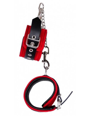 Kajdanki Leather Handcuffs S-L - Kajdanki erotyczne - 3