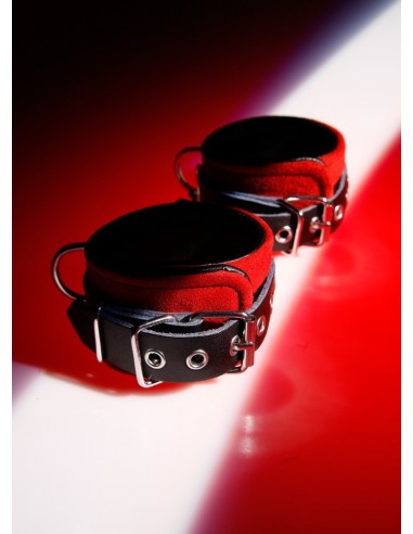 Kajdanki Leather Handcuffs S-L - Kajdanki erotyczne - 4