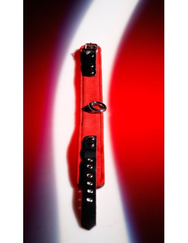 Bondage collar red S-L - Uprzęże BDSM - 3