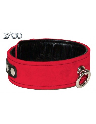 Bondage collar red S-L - Uprzęże BDSM - 6