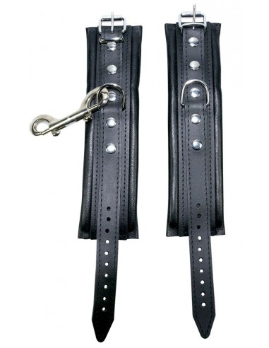 Kajdanki Leather Cuffs - Kajdanki erotyczne - 3