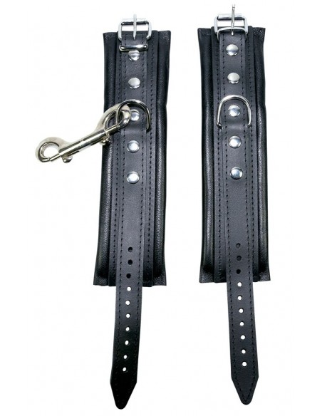 Kajdanki Leather Cuffs - Kajdanki erotyczne - 3