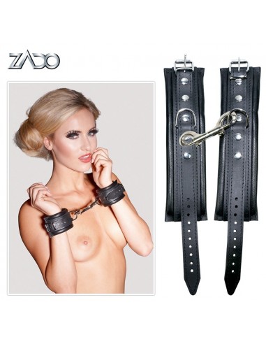 Kajdanki Leather Cuffs - Kajdanki erotyczne - 6