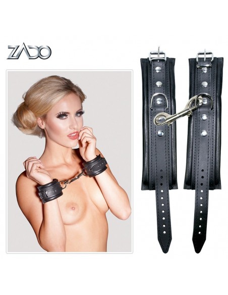 Kajdanki Leather Cuffs - Kajdanki erotyczne - 6