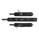 Kajdanki Leather Neck And Hand Cuffs - 3