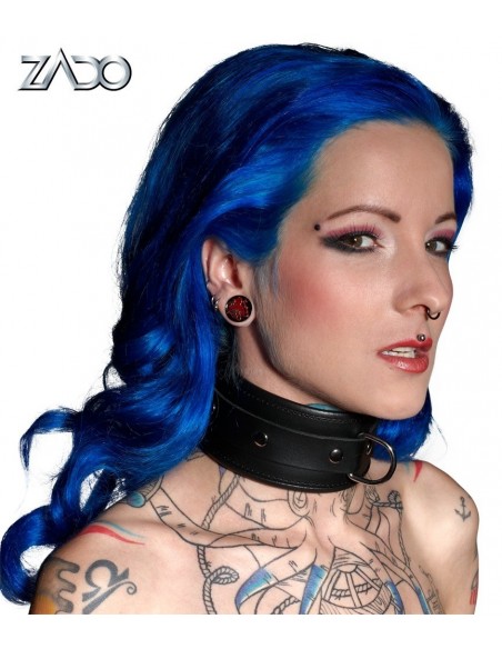 Leather Collar S/M - Uprzęże BDSM - 7