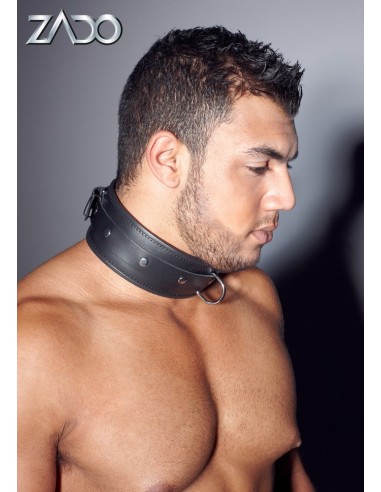 Leather Collar L/XL - Uprzęże BDSM - 5