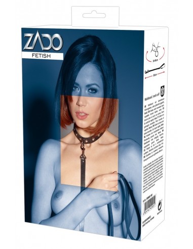 Leather Collar and Leash - Uprzęże BDSM - 6