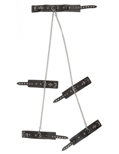 Kajdanki Leather All-Over Restraints - Kajdanki erotyczne - 4
