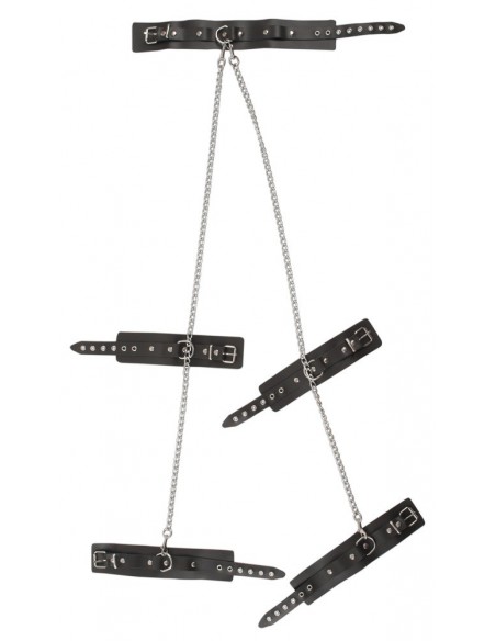 Kajdanki Leather All-Over Restraints - Kajdanki erotyczne - 4