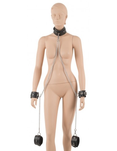 Kajdanki Leather All-Over Restraints - Kajdanki erotyczne - 5