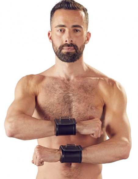 Kajdanki Leather Wrist Restraints - Kajdanki erotyczne - 3