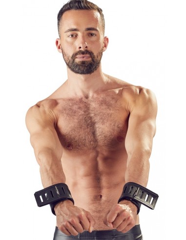 Kajdanki Leather Wrist Restraints - Kajdanki erotyczne - 4