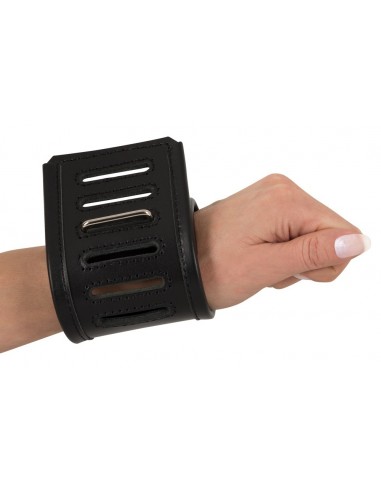 Kajdanki Leather Wrist Restraints - Kajdanki erotyczne - 5