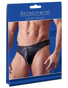 Męskie stringi z zamkiem Men's String S - Stringi, slipy - 1