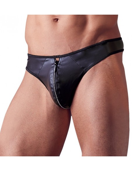 Męskie stringi z zamkiem Men's String S - Stringi, slipy - 2