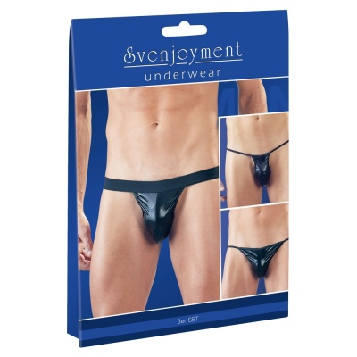 Erotyczne stringi zestaw Men Strings pack of 3 - 1