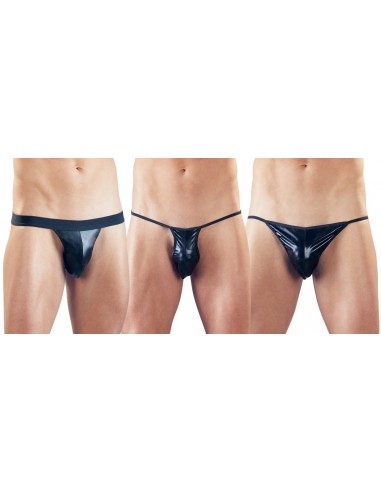 Erotyczne stringi zestaw Men Strings pack of 3 S-L - Stringi, slipy - 2