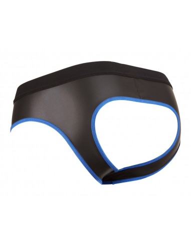 Slipy z zamkiem i odkryciem Blue Men´s Jock S - Stringi, slipy - 7