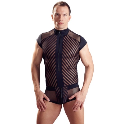 Prześwitujący kostium Men´s Playsuit - 1 2