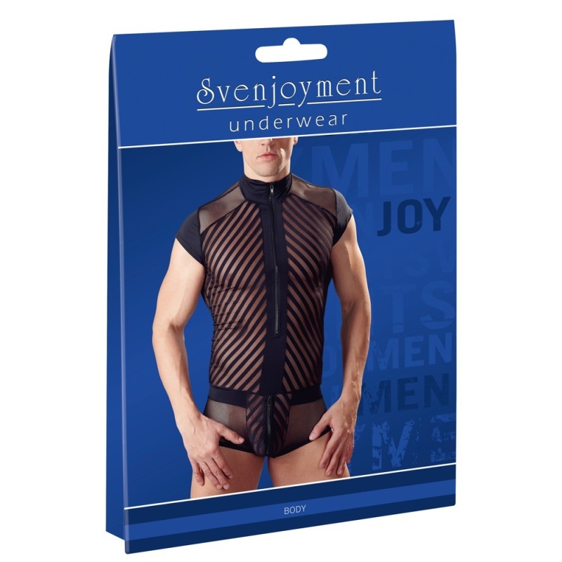Prześwitujący kostium Men´s Playsuit M - 1