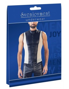 Top męski z zamkiem M.shirt black/nude - Koszule, koszulki, podkoszulki - 1