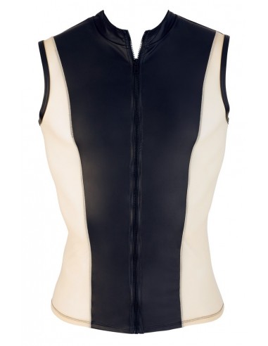 Top męski z zamkiem M.shirt black/nude - Koszule, koszulki, podkoszulki - 4