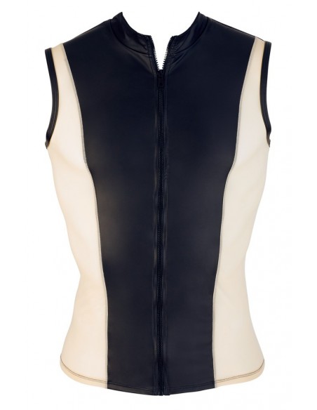 Top męski z zamkiem M.shirt black/nude - Koszule, koszulki, podkoszulki - 4