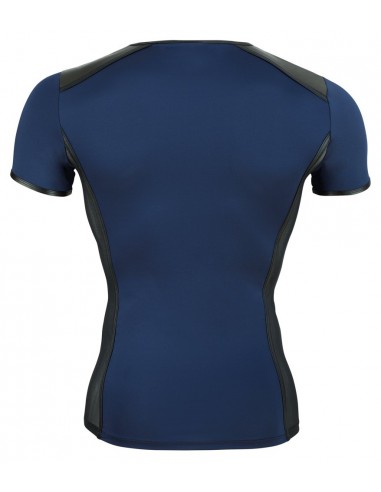 Granatowy top z wycięciem Men's Shirt S - Koszule, koszulki, podkoszulki - 3