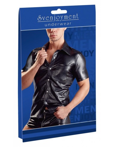 Imitacja skóry koszula Imitat. Leather Men´s Shirt S - Koszule, koszulki, podkoszulki - 1