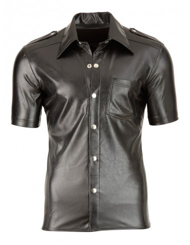 Imitacja skóry koszula Imitat. Leather Men´s Shirt S - Koszule, koszulki, podkoszulki - 3
