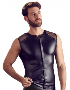 Top z zamkiem przylegający Men's Shirt L - Koszule, koszulki, podkoszulki - 1 2