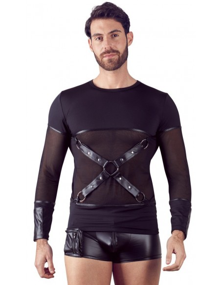 Koszulka z długim rękawem i uprzężą Men's Shirt S - Koszule, koszulki, podkoszulki - 3