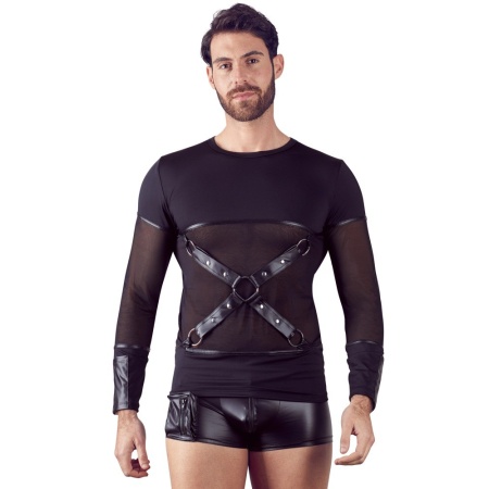 Koszulka z długim rękawem i uprzężą Men's Shirt XL - 3