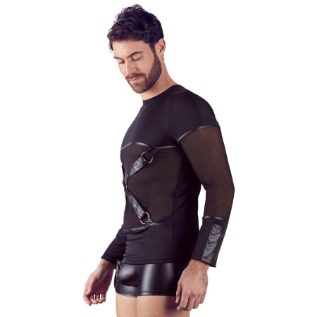 Koszulka z długim rękawem i uprzężą Men's Shirt XL - 4